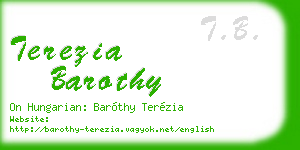 terezia barothy business card