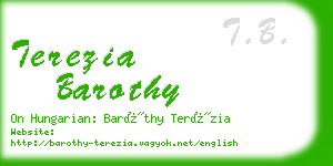 terezia barothy business card